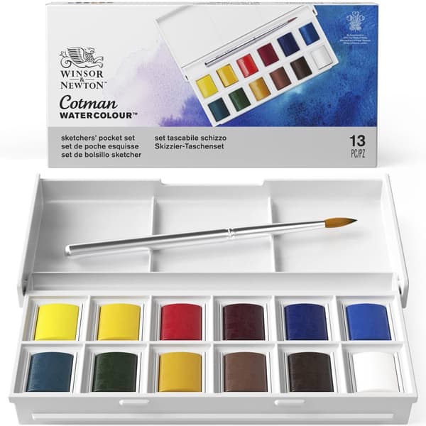 Akvarellfärglåda Cotman 12 färger