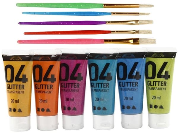 A-Color - Glitter Color and Kids Paint Brushes