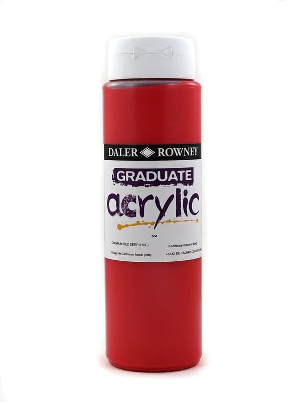 Akrylfärg 500 ml röd