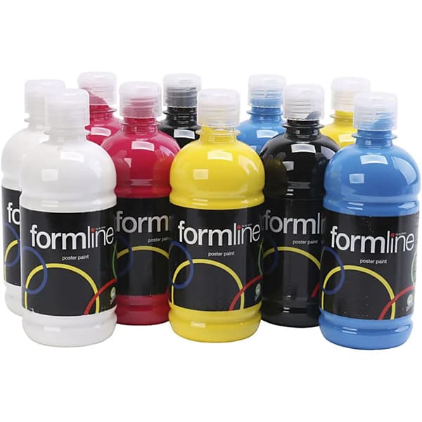 Hobbyfärg - Basfärger - 10x500 ml