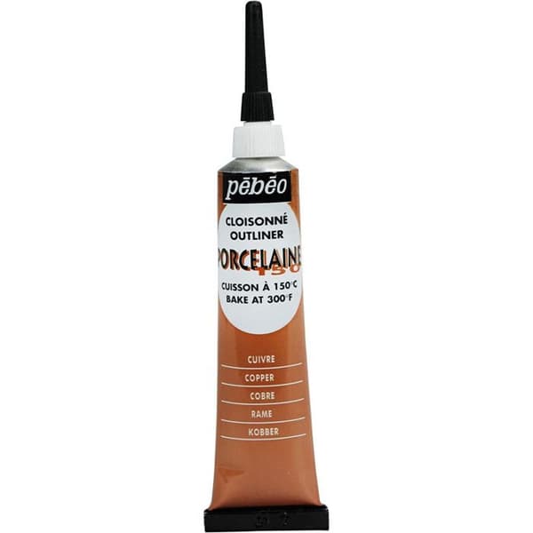Cerne porcelaine - Pébéo - P150 - 20 ml - Koppar - Färg för precisa konturer