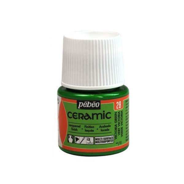 Färg - Pébéo - Keramik - Victoria grön - 45ml - Opak och glansig