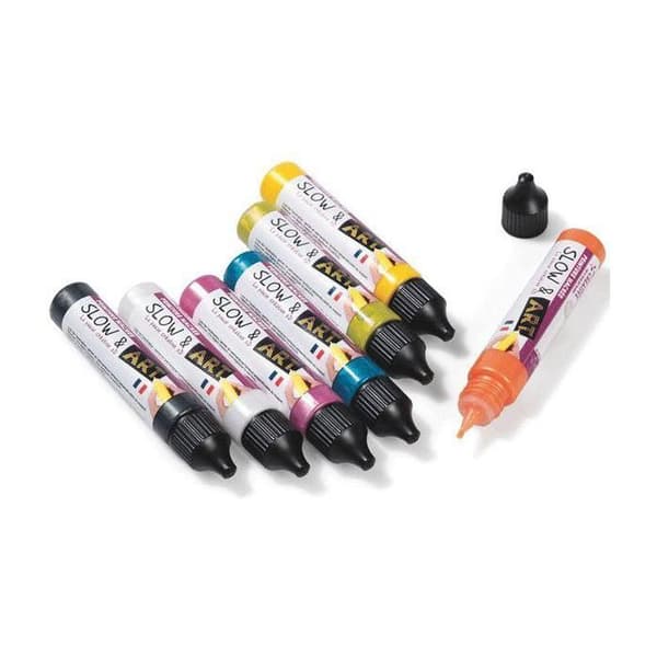 Slow & Art färg - pärlguld - 30 ml