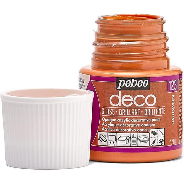 Akrylfärg - PEBEO - Deco - Blank - 45 ml - Halloween Orange