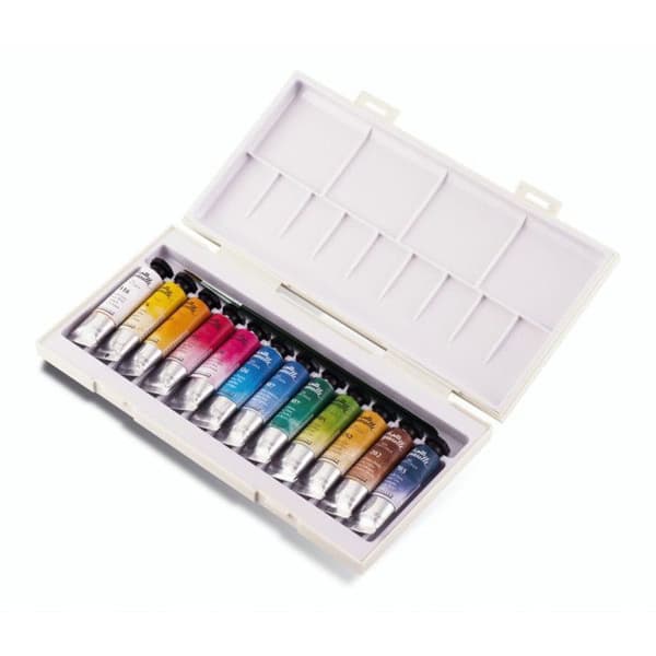 Akvarell - Sennelier - La Petite Aquarelle - 12 tuber à 10 ml - Olika färger - Praktiskt för resor