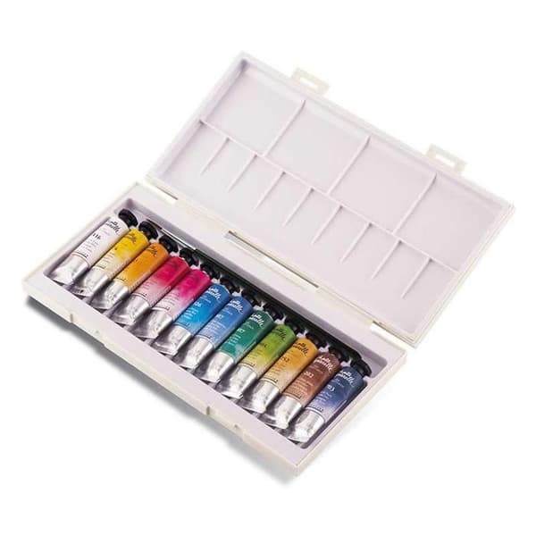 Akvarell - Sennelier - La Petite Aquarelle - 12 tuber à 10 ml - Olika färger - Praktiskt för resor