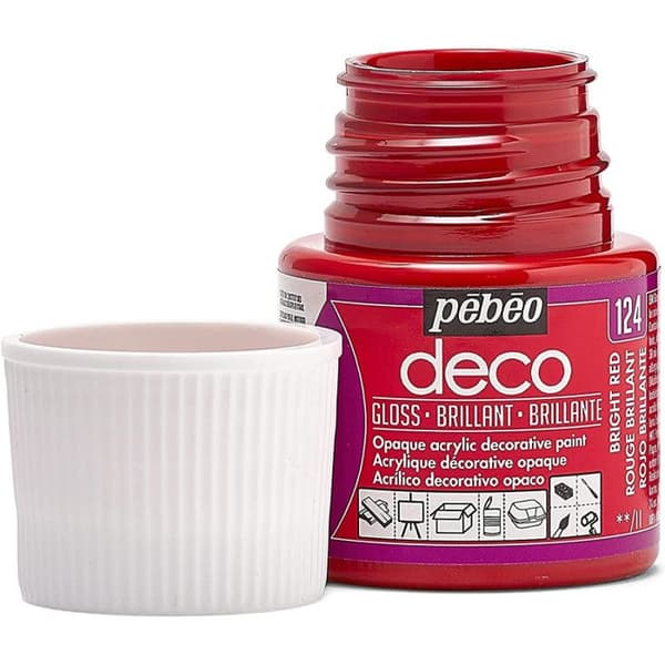 Akrylfärg - PEBEO - Deco - Blank Röd - 45 ml - Blank