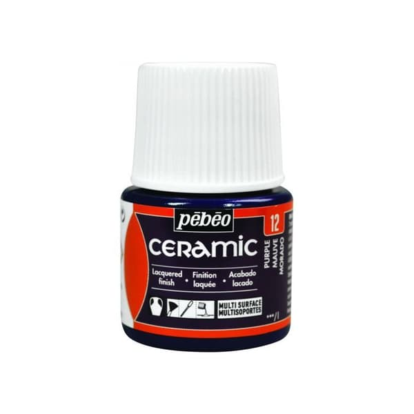 Färg - Pébéo - Keramik - Mauve - 45ml - Blank och ogenomskinlig