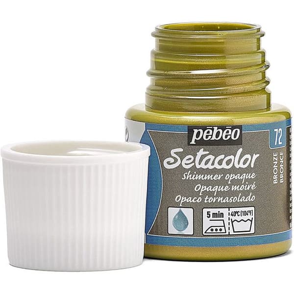 Tygfärg - Pébéo - Setacolor opak brons moire - 45 ml - Satin - Iriserande