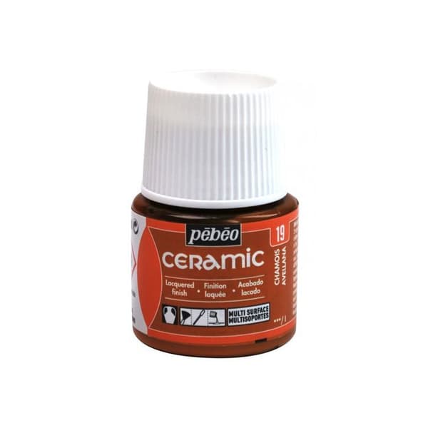 Måleri - Pébéo - Keramisk Chamois - 45ml - Glansig - Beige