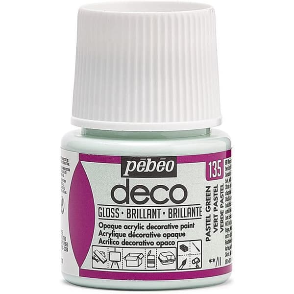 Akrylfärg - PEBEO - Deco - Blank - 45 ml - Pastellgrön