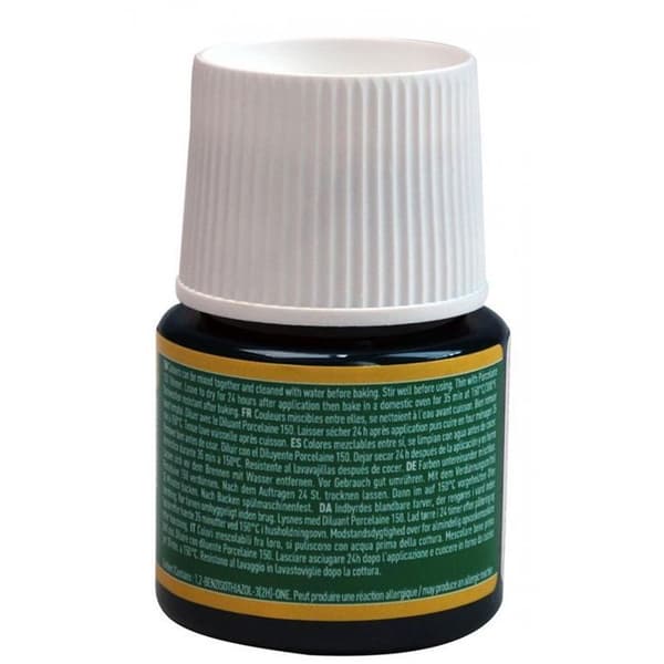 Porslinsfärg - Pébéo - 150 Brillant Emeraude N°19 - 45ml - Strålande färger - Matlagning vid 150°C