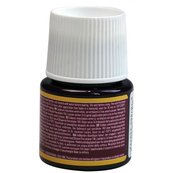 Porslinsfärg - Pébéo - 150 Brillant Granat N°11 - 45ml flaska - Strålande färger - Matlagning 150°C