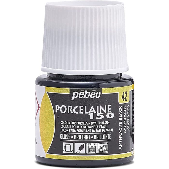 Pébéo porslinsfärg 150 Brilliant Antracit N°42