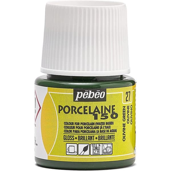 Pébéo porslinsfärg 150 Brilliant Olivine N°27