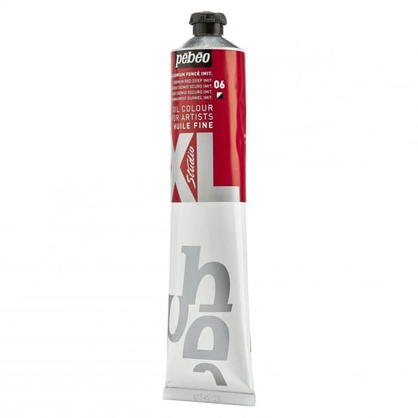 Oljemålningsfärg - Pébéo - Studio XL - 200 ml - Mörkröd kadmium - Blandad