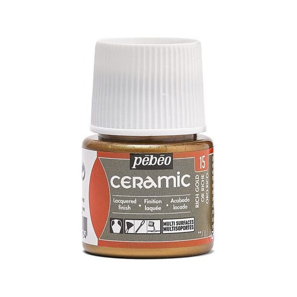 Inledningsskrin - Pébéo - Keramikfärg - 6 burkar à 20 ml - Blandat - Vuxen