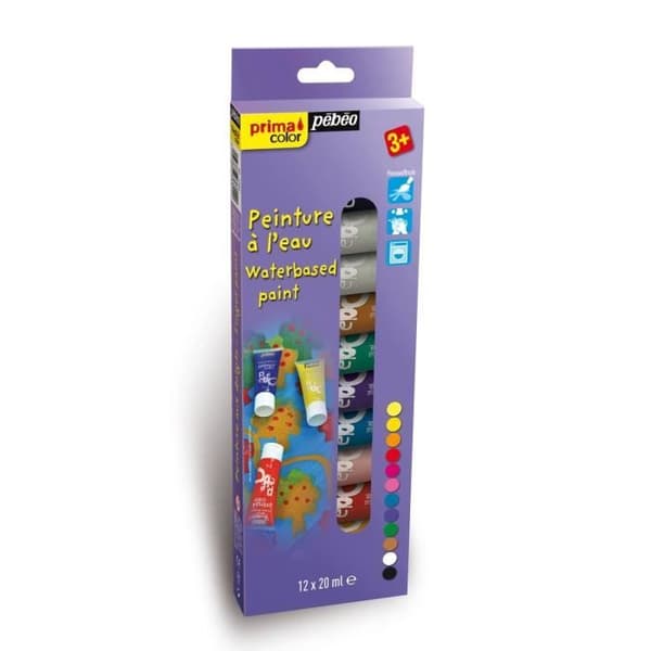 PEBEO Primacolor Vattenfärg 12x20ml