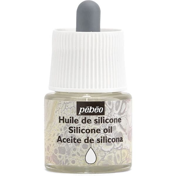 Silikonolja - Studio Acrylics - Transparent - 45 ml - Droppande - Hällande