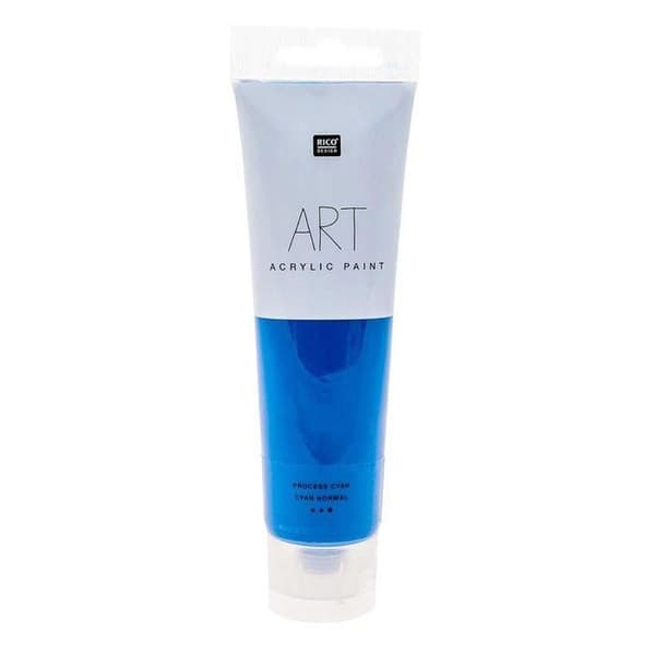 Akrylfärg - Normal cyan - 100 ml