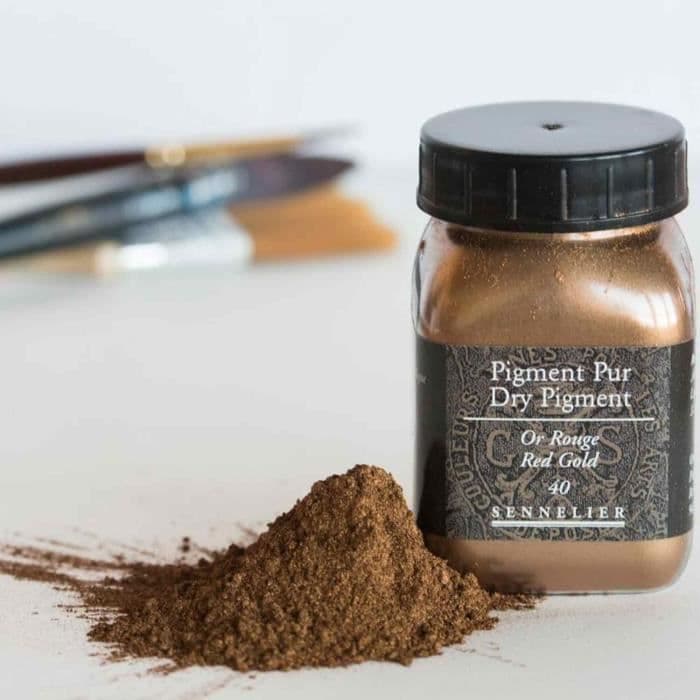 Pigment för färgskapande - 90 g burk - Rött guld