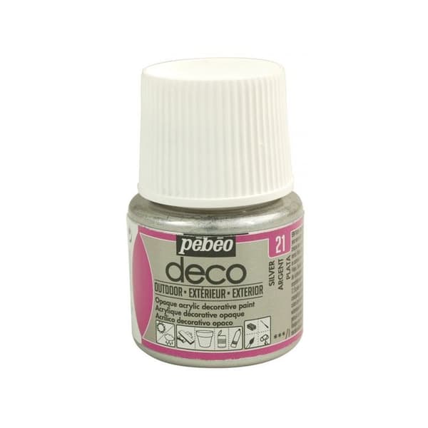 Multi-Surface Exteriör Akrylfärg - Silver - 45ml