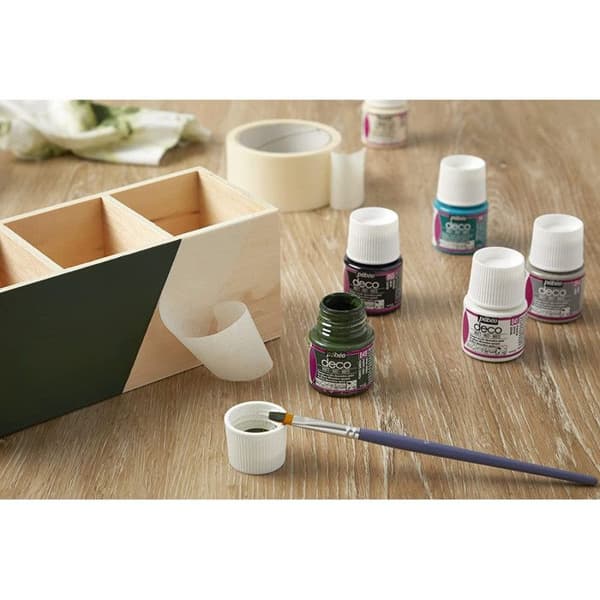 Akrylfärg - Pébéo - P.BO Déco - Bränt umbra - Matt - 45ml