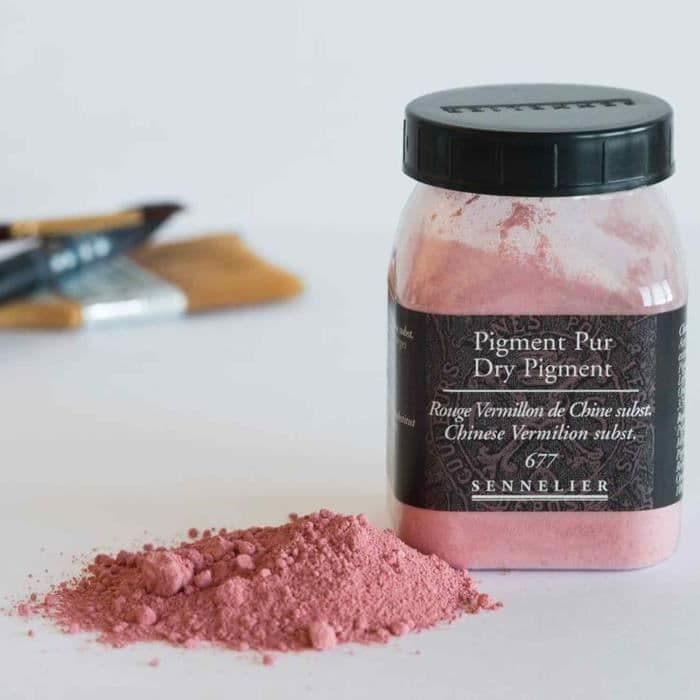 Pigment för färgskapande - 100 g burk - Ersätt kinesisk vermiljonröd