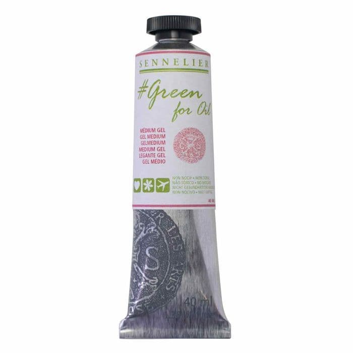 Sennelier: Grön för olja: Gel Medium: 40ml