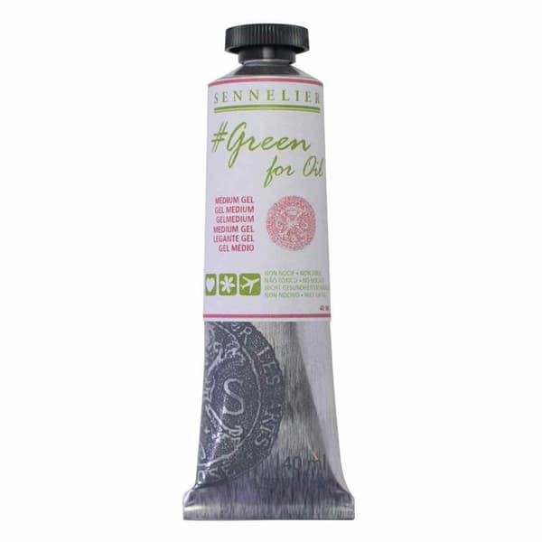 Gel Medium - Sennelier - Grön för olja - 40ml - Miljövänlig - Ej giftig - Impasto