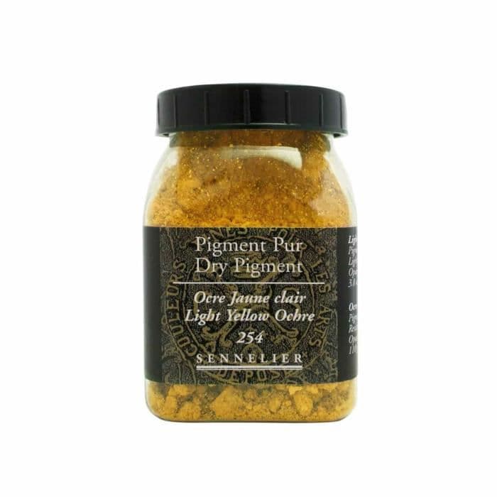 Pigment för färgskapande - 110 g burk - Ljusgul ockra
