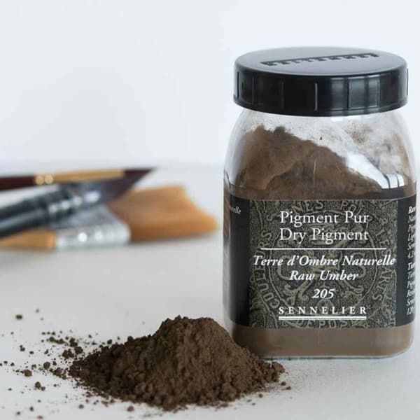 Pigment för färgskapande - 120 g burk - Naturlig umbra