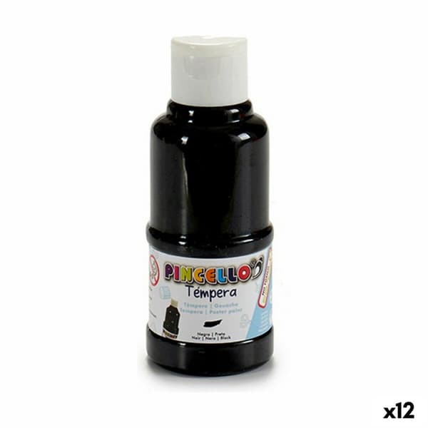 Gouache Pincello Svart 120 ml (12 antal)