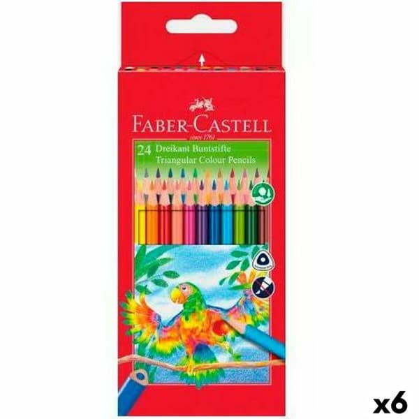 Färgpennor Faber-Castell Multicolour 6 Delar