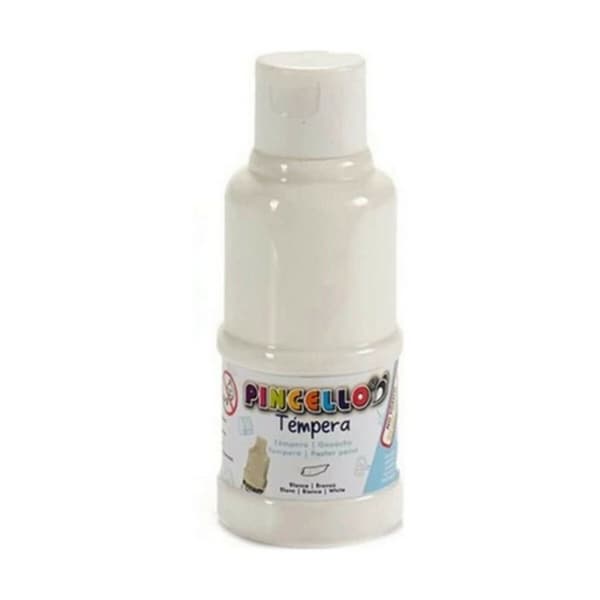 Tempera Pincello Hvid 120 ml (12 enheder)