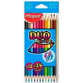Miniatyrbillede 2 af 2: Farveblyanter Maped Duo Color' Peps  Multifarvet 12 Dele Dobbelt afsluttet (12 enheder)