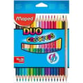 Miniatyrbillede 2 af 2: Farveblyanter Maped Duo Color' Peps  Multifarvet 18 Dele Dobbelt afsluttet (12 enheder)