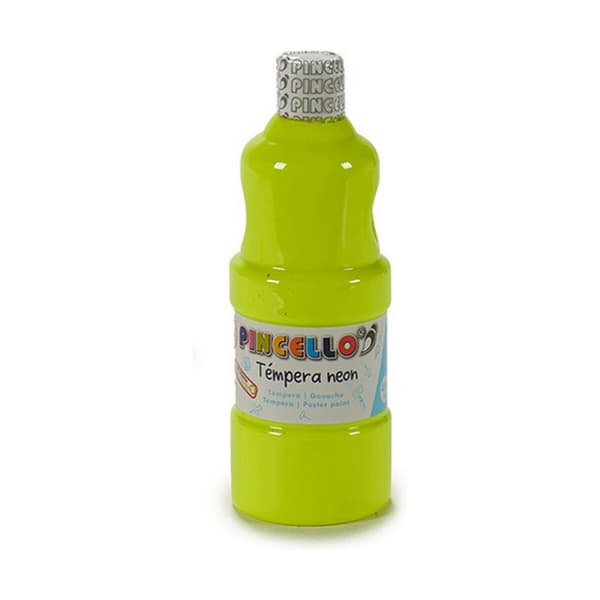 Tempera Pincello Neon Keltainen 400 ml (6 osaa)