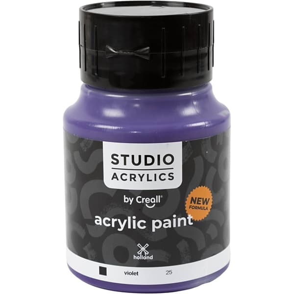 Creall Studio Akrylfärg - Täckande - Violet (25) - 500 ml