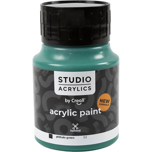 Creall Studio Akrylfärg - Täckande - Phtalo Green (52) - 500 ml