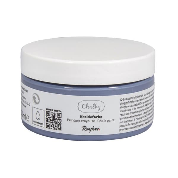 Blågrå Chalk Paint - Chalky Finish - 100 ml