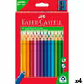 Miniatyrbillede 1 af 2: Farveblyanter Faber-Castell Multifarvet 4 Dele