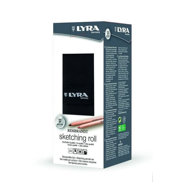 Sæt med Blyanter LYRA Sketching Roll Roll up etui 24 Dele
