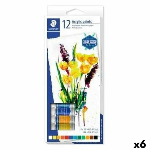 Akrylmaling Staedtler Sæt 6 Dele 12 ml