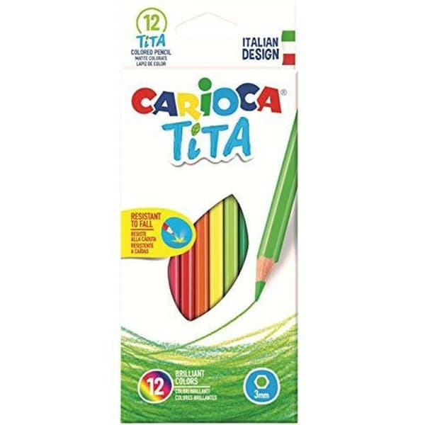 Sæt med Blyanter Carioca Tita 12 Dele Multifarvet (72 Enheder)