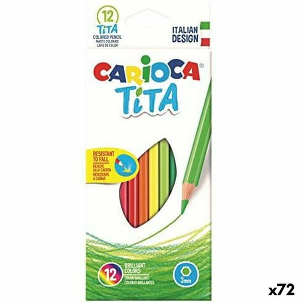 Sæt med Blyanter Carioca Tita 12 Dele Multifarvet (72 Enheder)