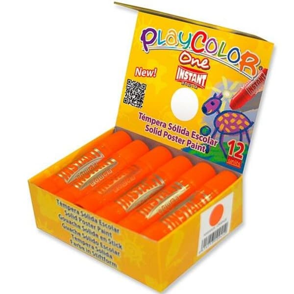 Tempera Playcolor Basic One Fast Orange 12 Dele