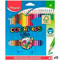 Miniatyrbillede 1 af 2: Farveblyanter Maped Color' Peps Star Multifarvet 24 Dele (12 enheder)