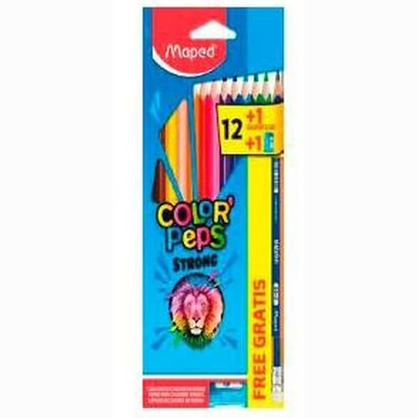 Farveblyanter Maped Color' Peps Strong Multifarvet (12 enheder)