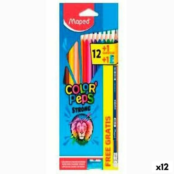 Farveblyanter Maped Color' Peps Strong Multifarvet (12 enheder)